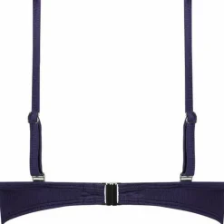 Cyell Satin Navy Padded Wired bikini top dames< Bikini