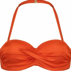 Bikini-Cyell Satin Tomato Padded Wired bikini top dames