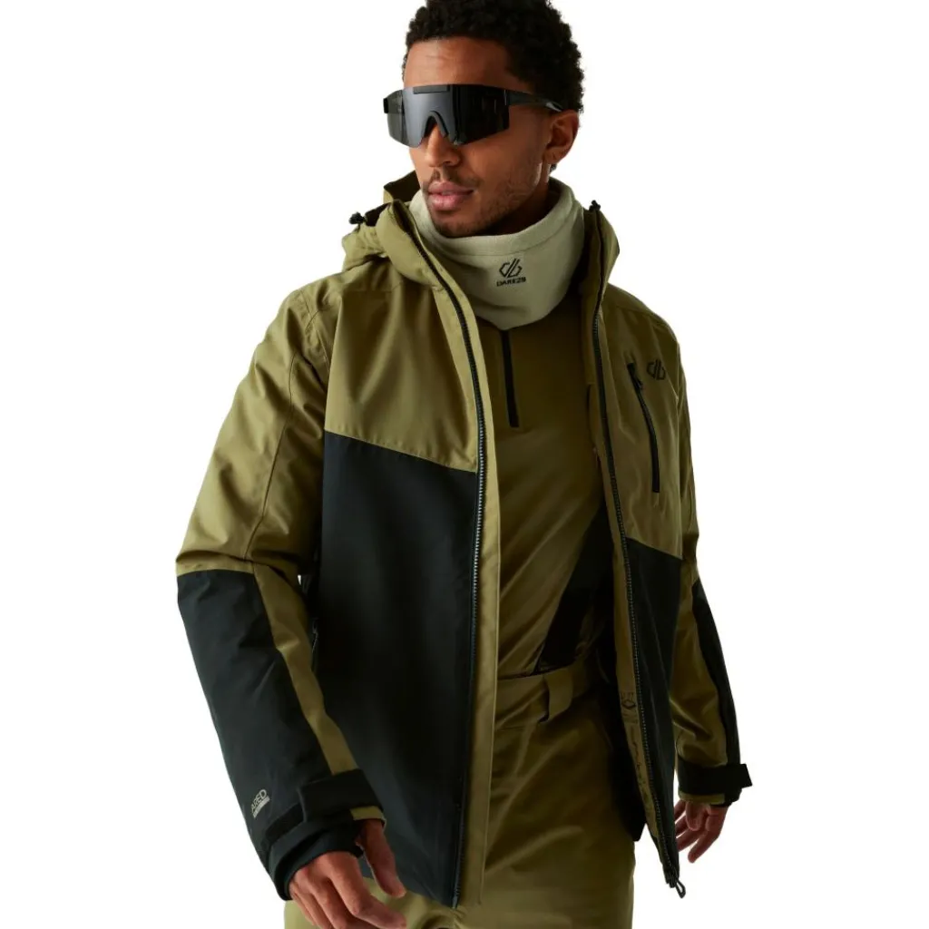Ski Jassen|Wintersport-Dare 2b Halfpipe III winterjas heren martini olive black