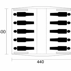 8-Persoons Tent|Tunneltenten-De Wit  Kalahari Super groepstent beige