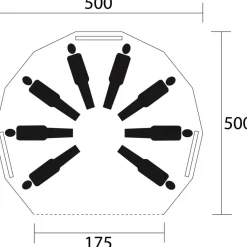De Wit  Sherpa 500 groepstent beige< Tunneltenten|Koepeltenten