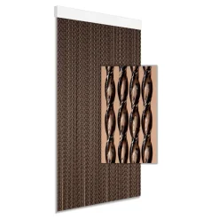 Degor Adia vliegengordijn 195 x 60 cm black< Deurgordijnen