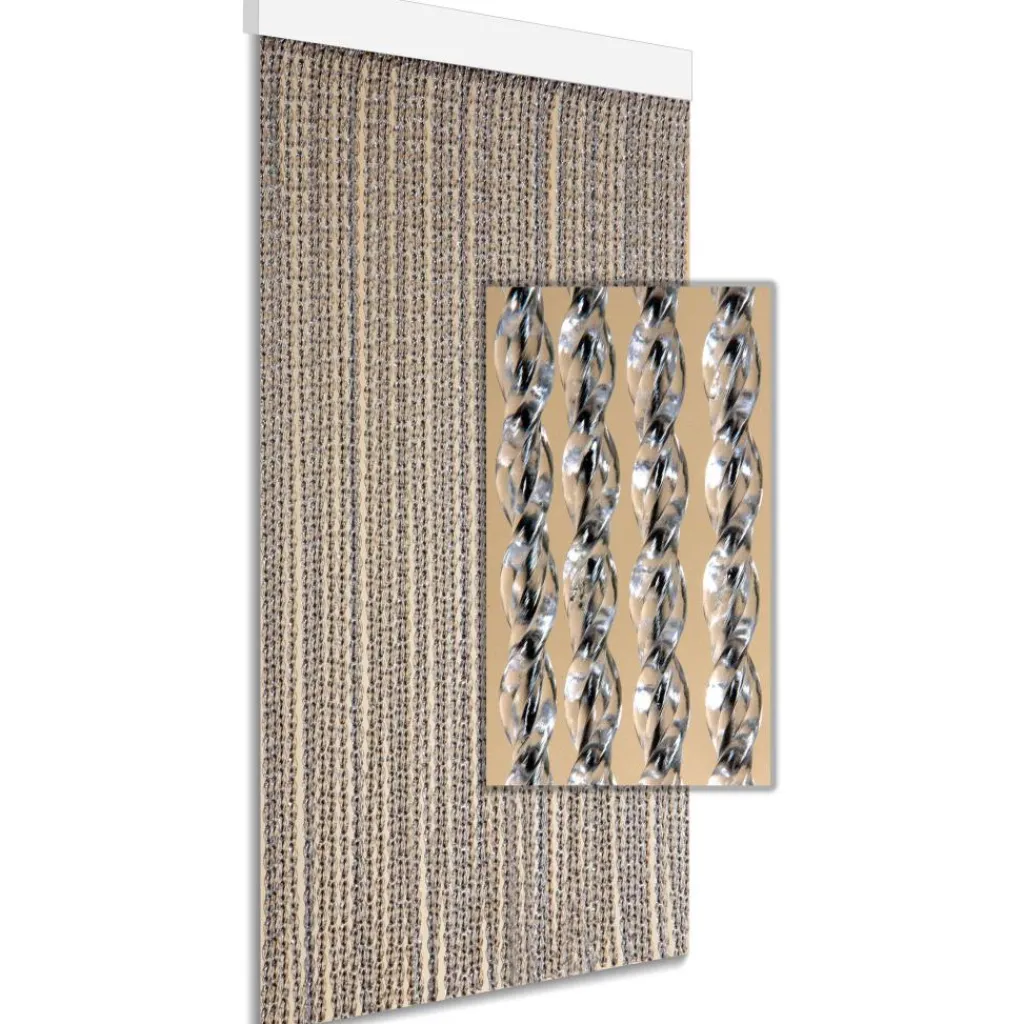 Degor Nola vliegengordijn 180 x 60 cm black< Deurgordijnen