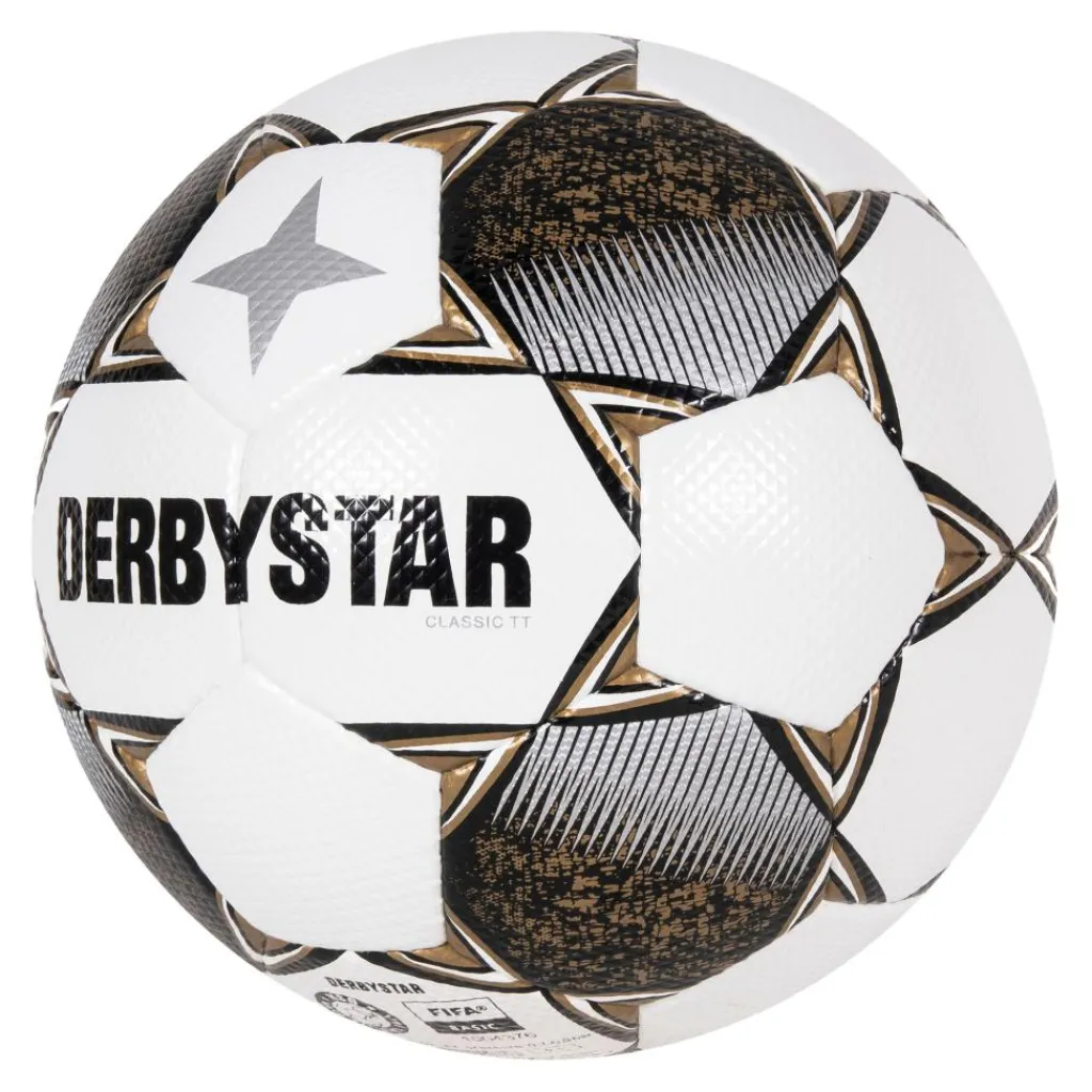 Voetbal Kopen-Derbystar Classic TT II voetbal white gold