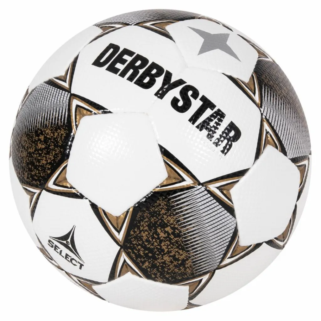 Voetbal Kopen-Derbystar Classic TT II voetbal white gold