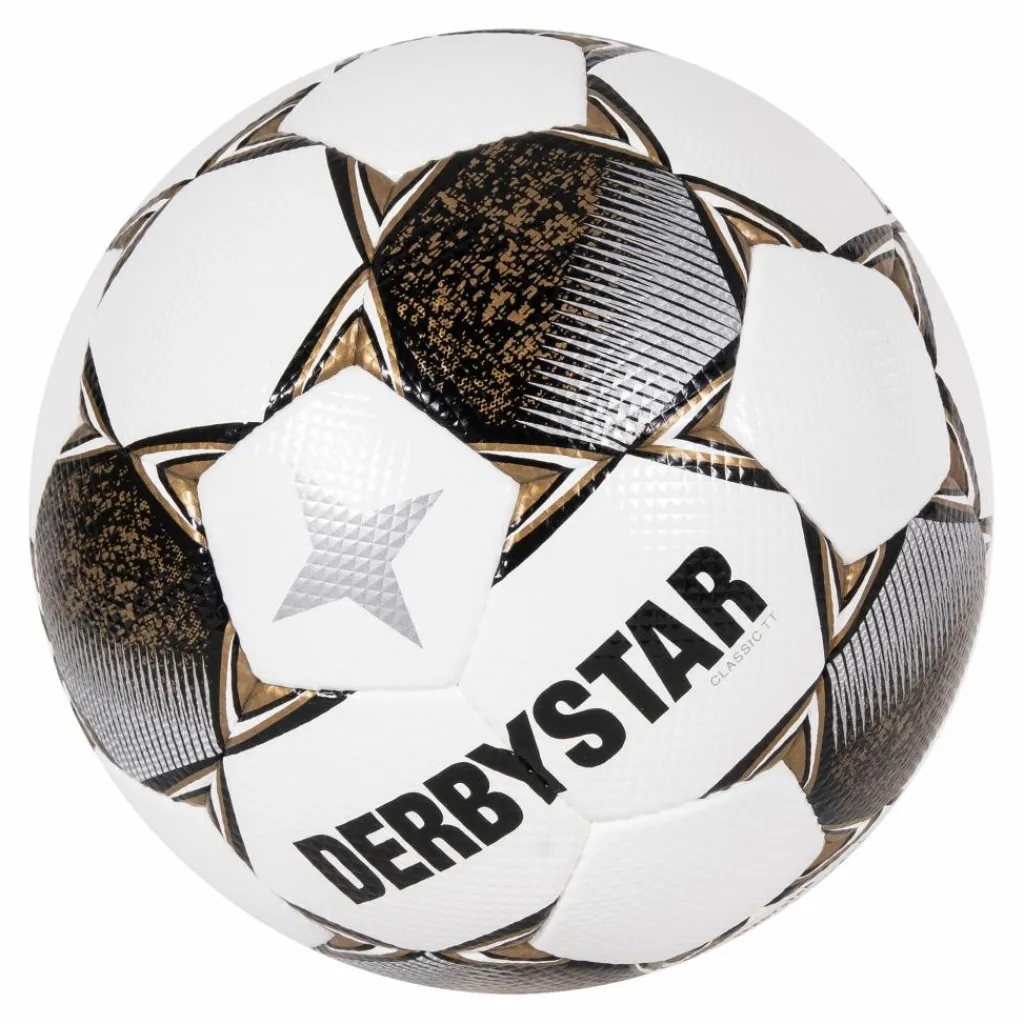 Voetbal Kopen-Derbystar Classic TT II voetbal white gold