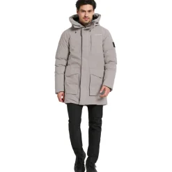 Didriksons Akilles parka outdoor jack heren ash brown< Outdoor Jack