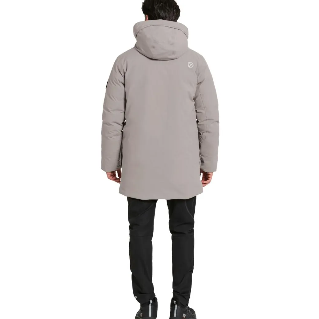 Didriksons Akilles parka outdoor jack heren ash brown< Outdoor Jack