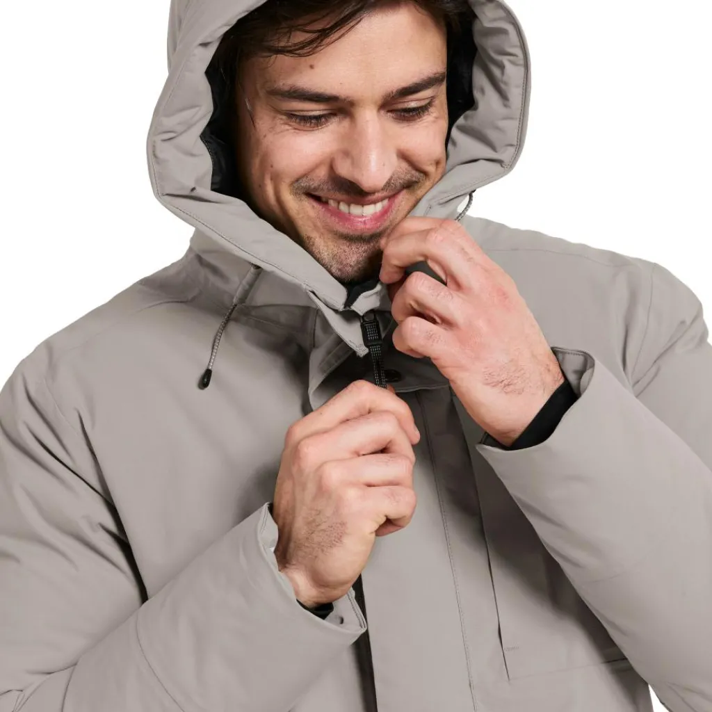 Didriksons Akilles parka outdoor jack heren ash brown< Outdoor Jack
