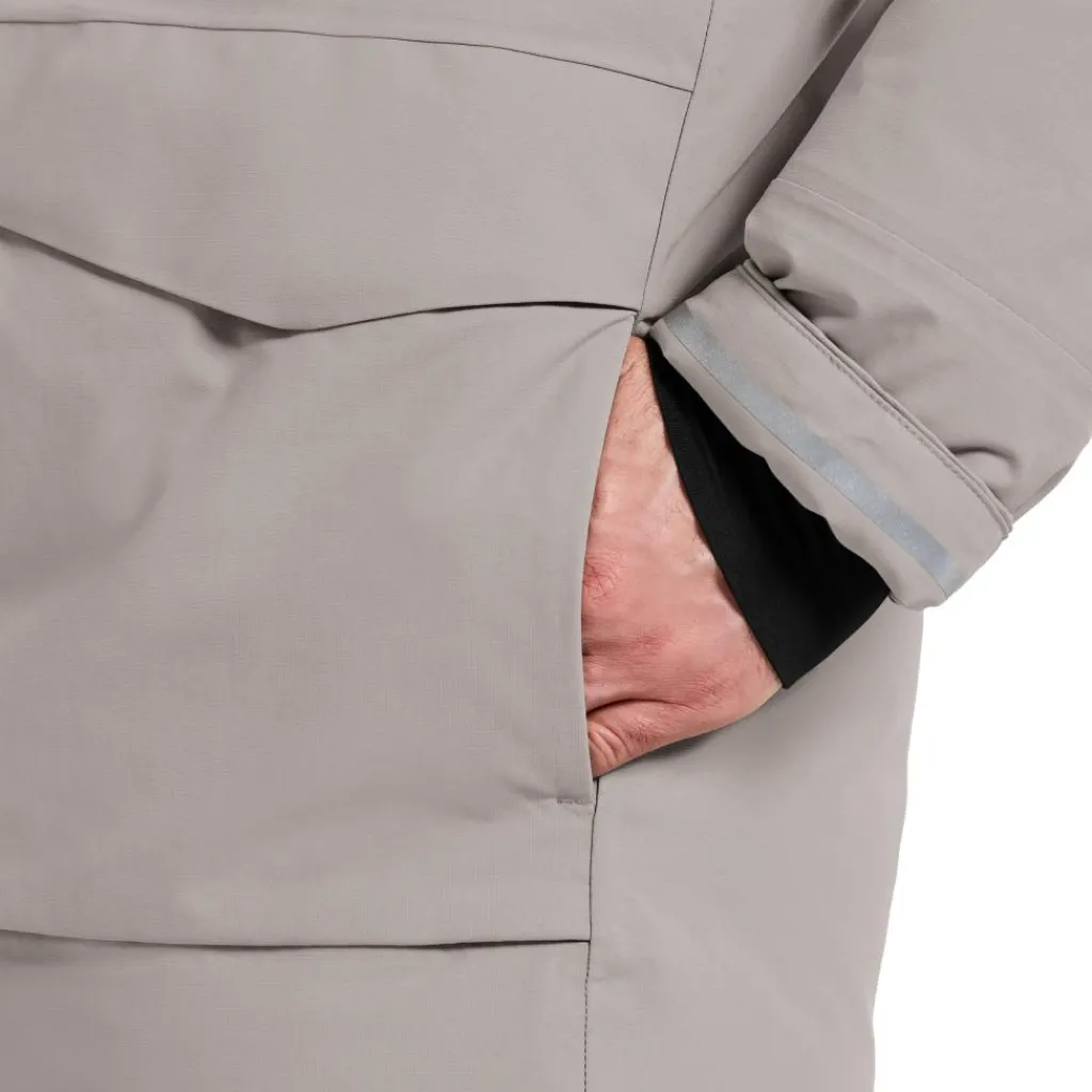 Didriksons Akilles parka outdoor jack heren ash brown< Outdoor Jack