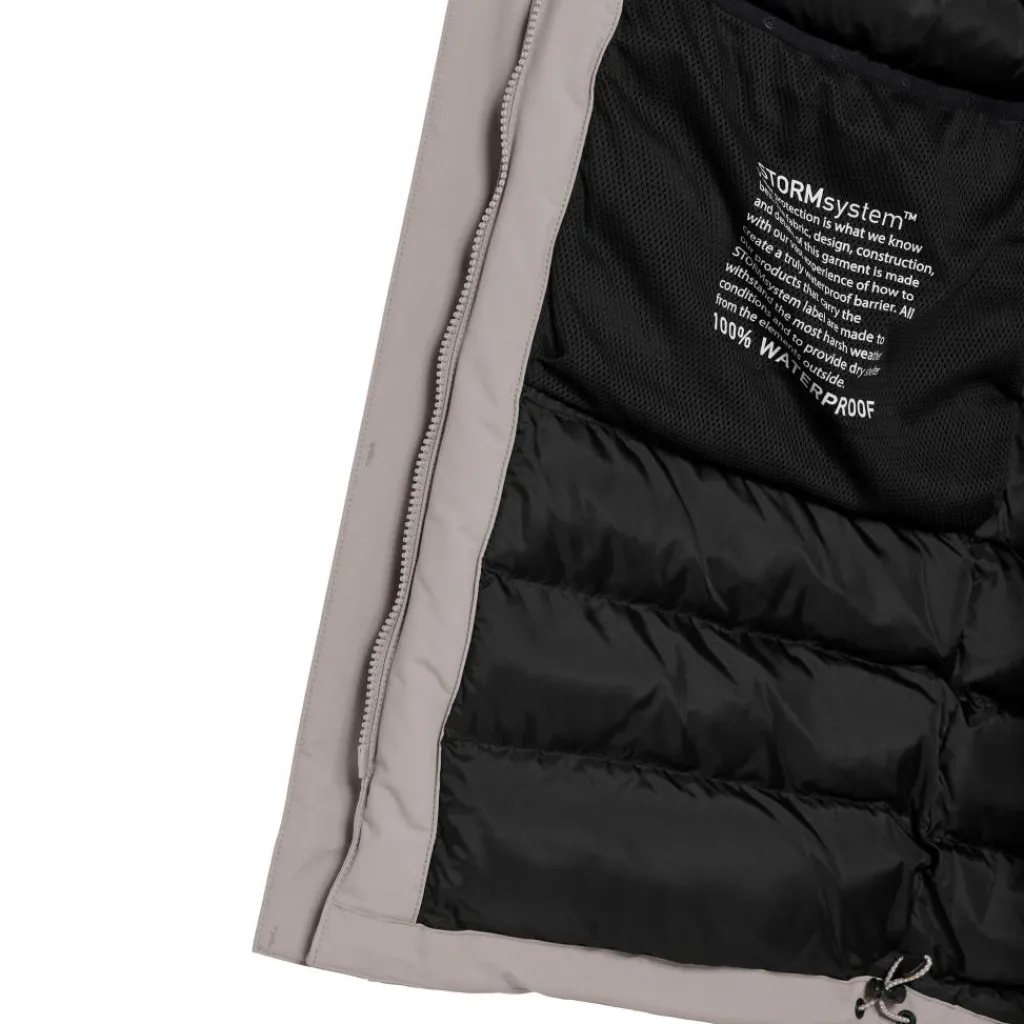 Didriksons Akilles parka outdoor jack heren ash brown< Outdoor Jack