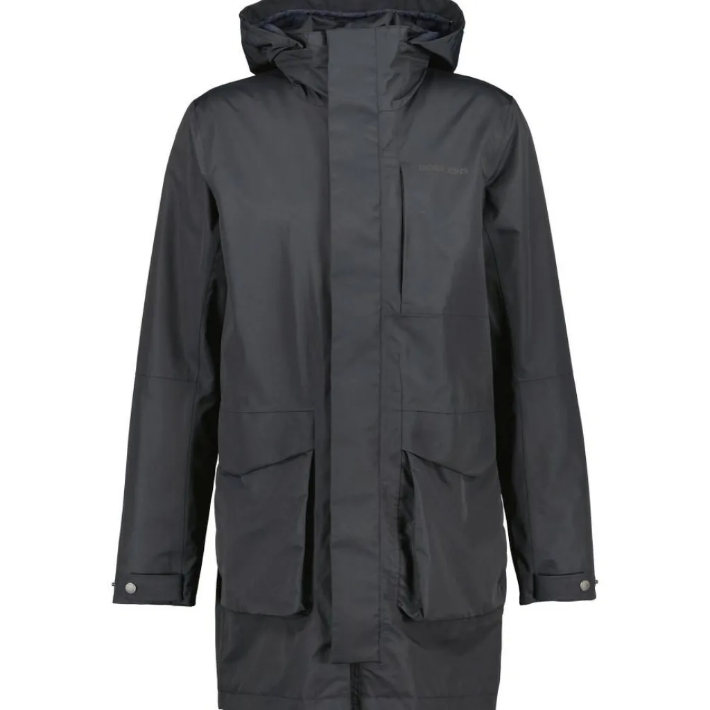 Didriksons Andreas USX Parka outdoor jack heren dark night blue< Outdoor Jack