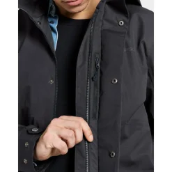 Didriksons Andreas USX Parka outdoor jack heren dark night blue< Outdoor Jack