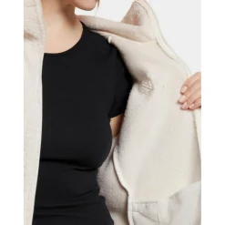 Didriksons Anniken fleece vest dames shell white< Fleece Vest