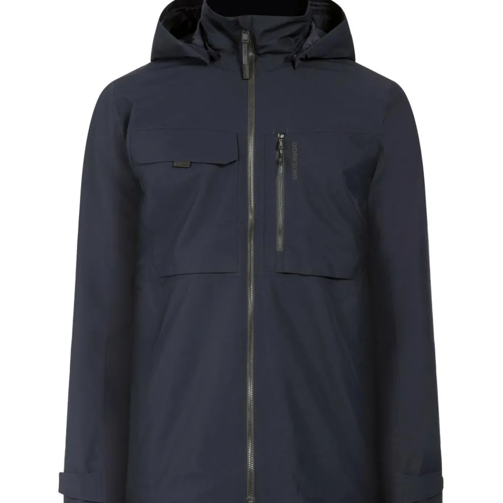 Didriksons Aston outdoor jack heren dark knight blue< Outdoor Jack