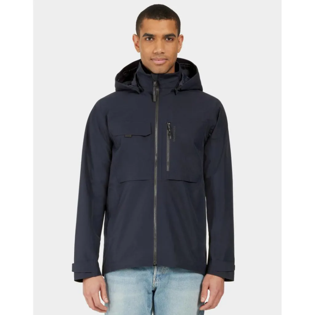 Didriksons Aston outdoor jack heren dark knight blue< Outdoor Jack