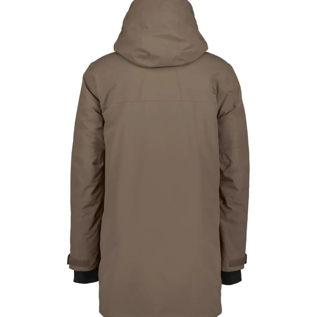 Didriksons Drew parka outdoor jack heren mocha brown< Outdoor Jack