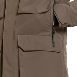 Didriksons Drew parka outdoor jack heren mocha brown< Outdoor Jack