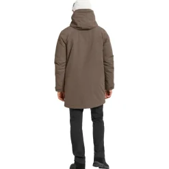 Didriksons Drew parka outdoor jack heren mocha brown< Outdoor Jack