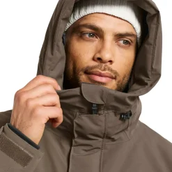 Didriksons Drew parka outdoor jack heren mocha brown< Outdoor Jack