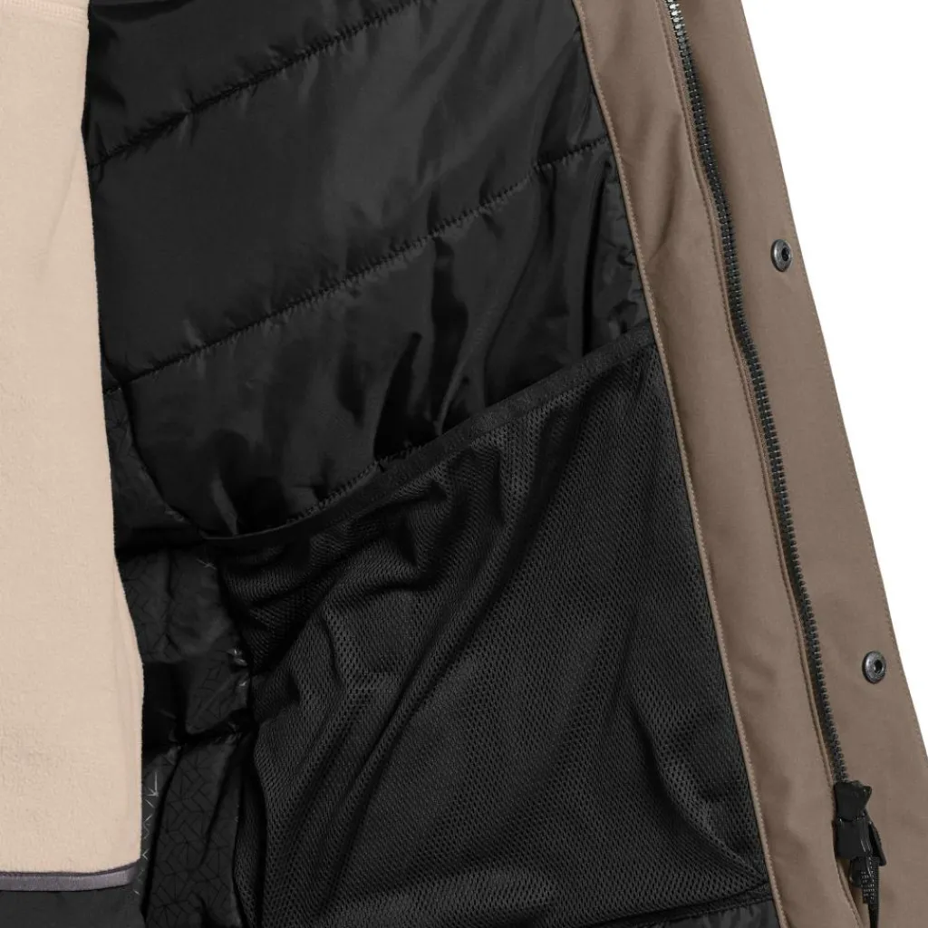 Didriksons Drew parka outdoor jack heren mocha brown< Outdoor Jack