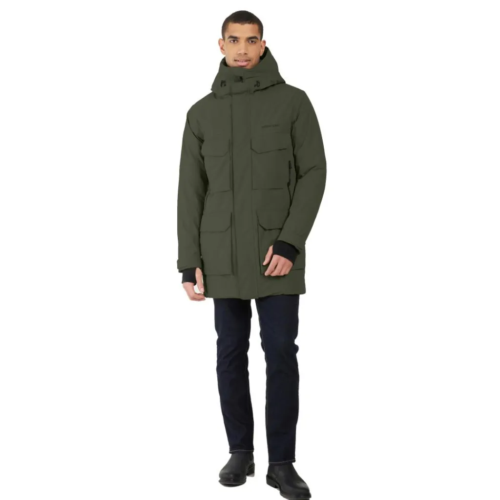 Didriksons Drew parka outdoor jack heren deep green< Outdoor Jack