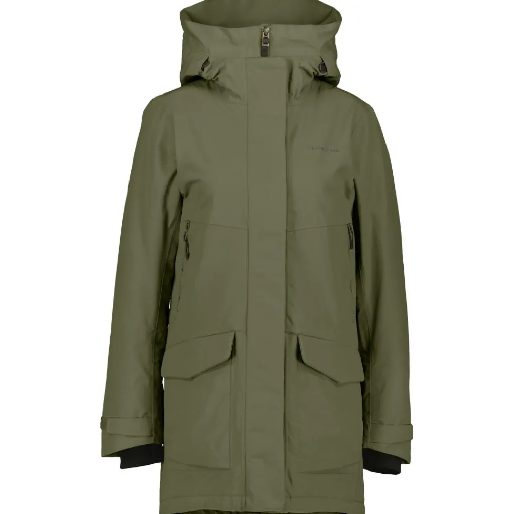 Didriksons Frida winterjas dames deep green< Jassen