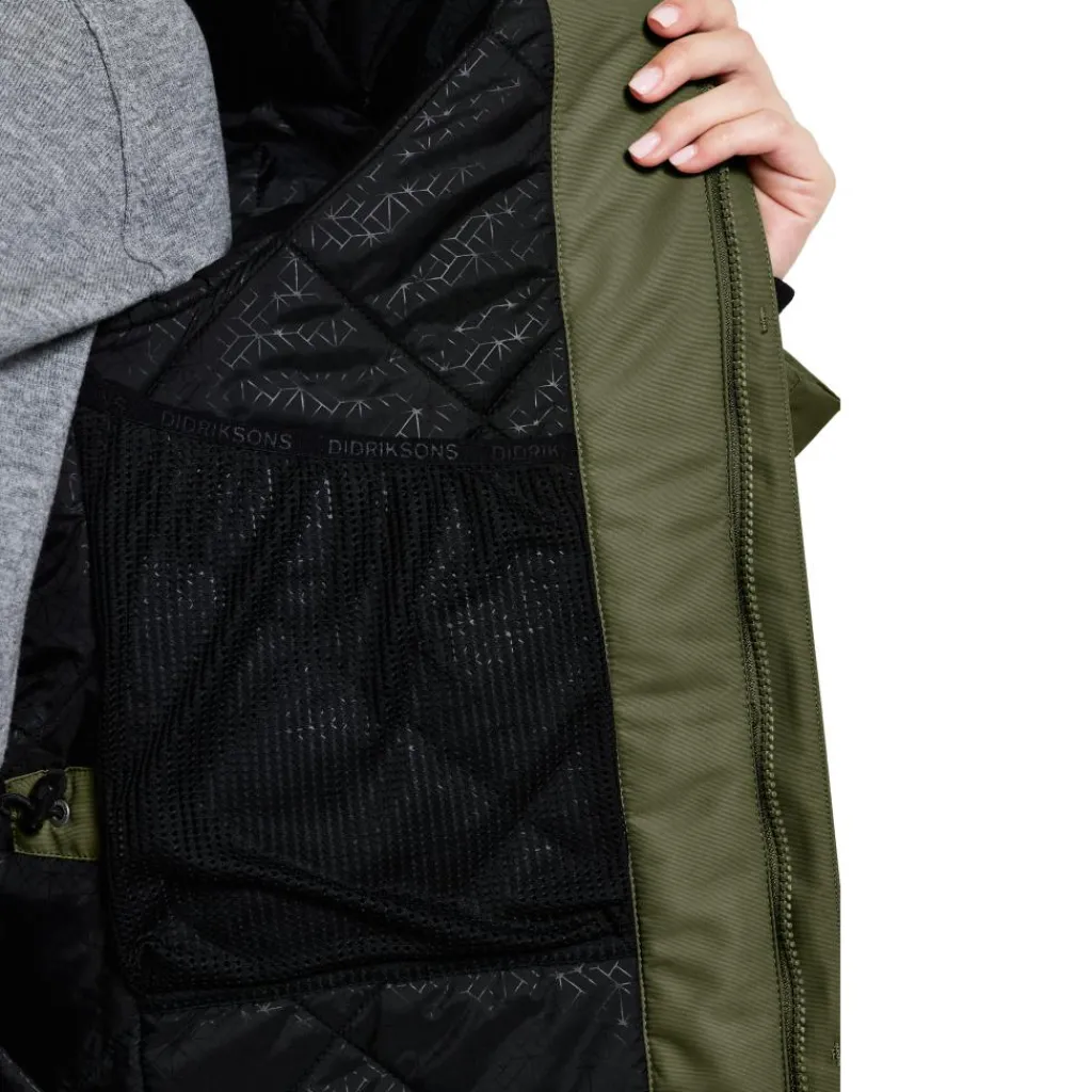 Didriksons Frida winterjas dames deep green< Jassen