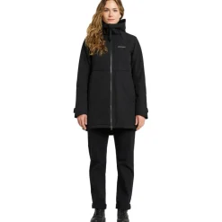 Didriksons Helle parka outdoor jack dames black< Outdoor Jack