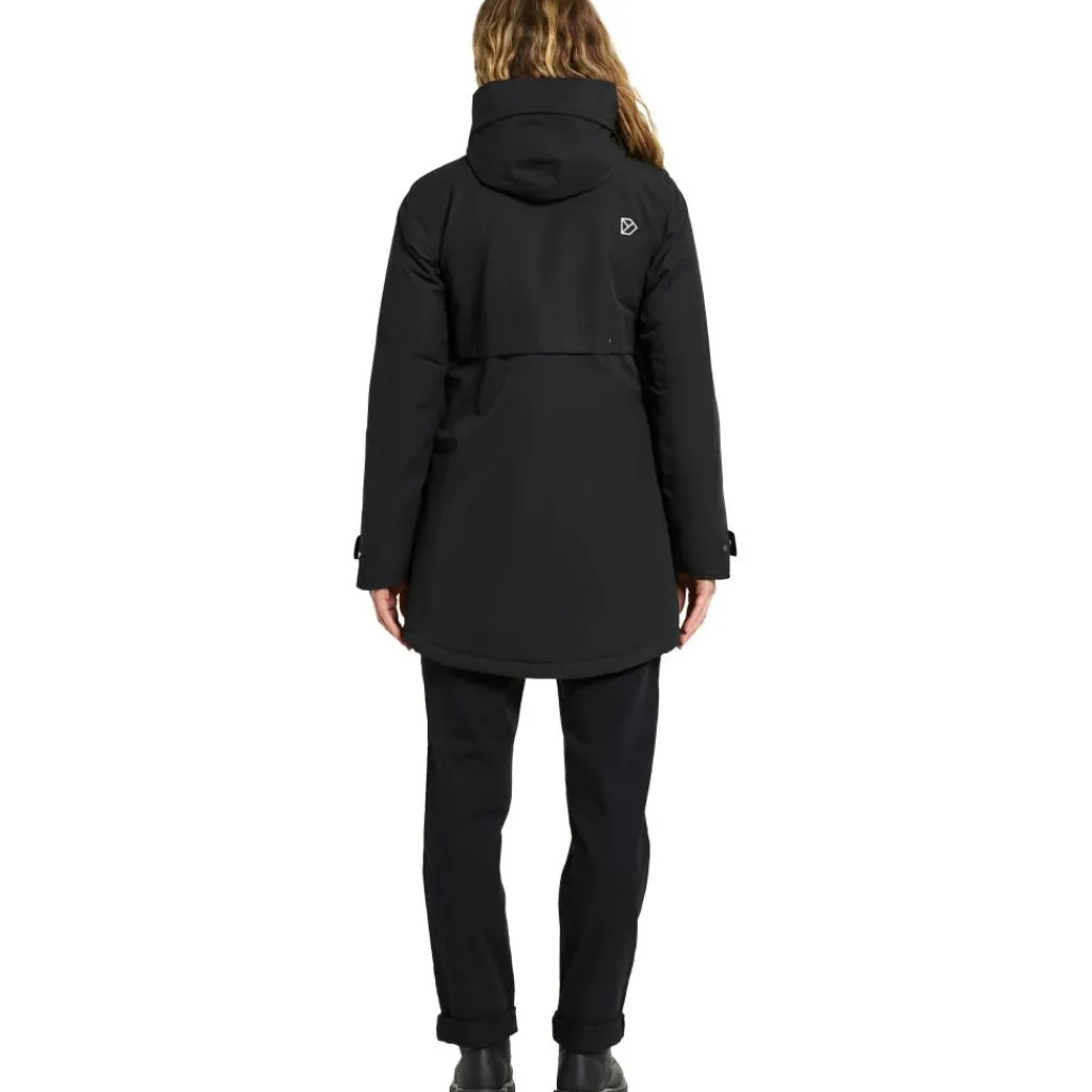 Didriksons Helle parka outdoor jack dames black< Outdoor Jack