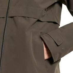 Didriksons Helle parka outdoor jack dames mocha brown< Outdoor Jack