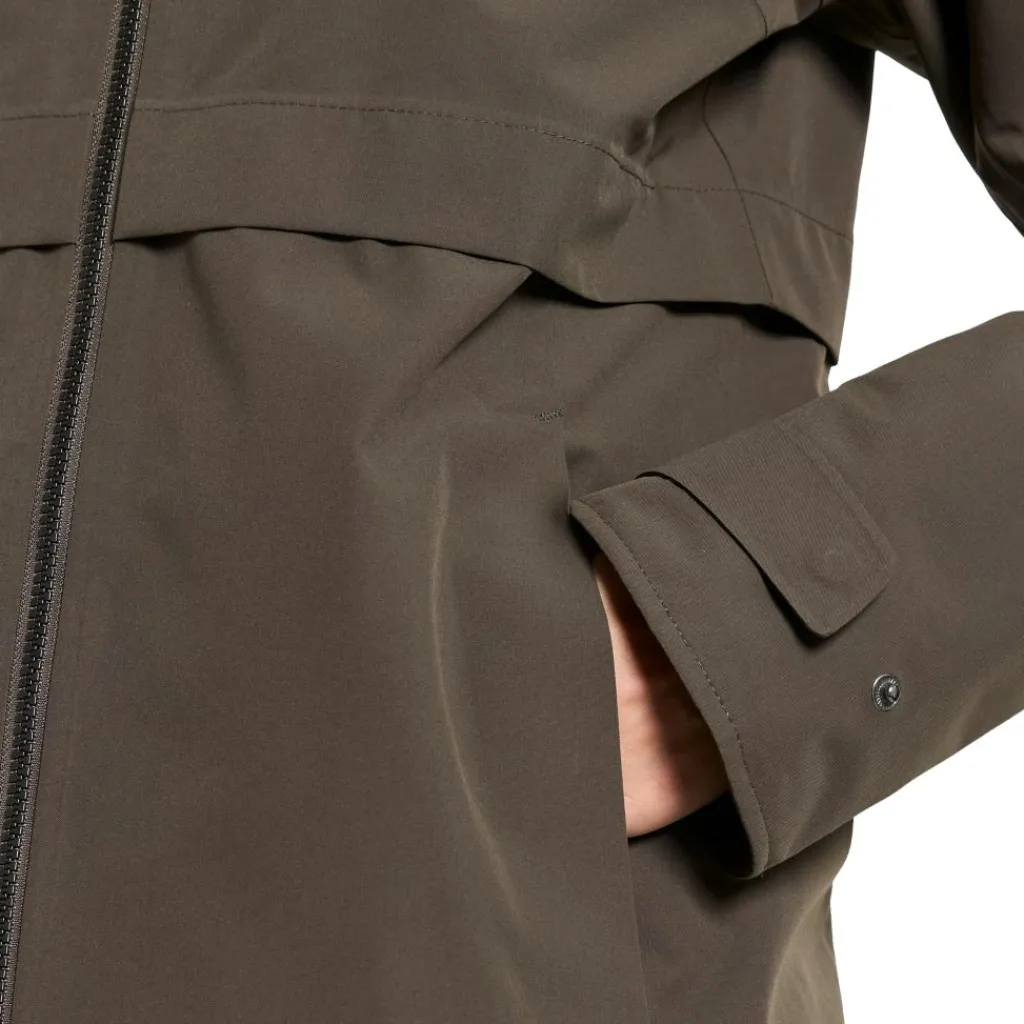 Didriksons Helle parka outdoor jack dames mocha brown< Outdoor Jack