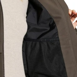 Didriksons Helle parka outdoor jack dames mocha brown< Outdoor Jack