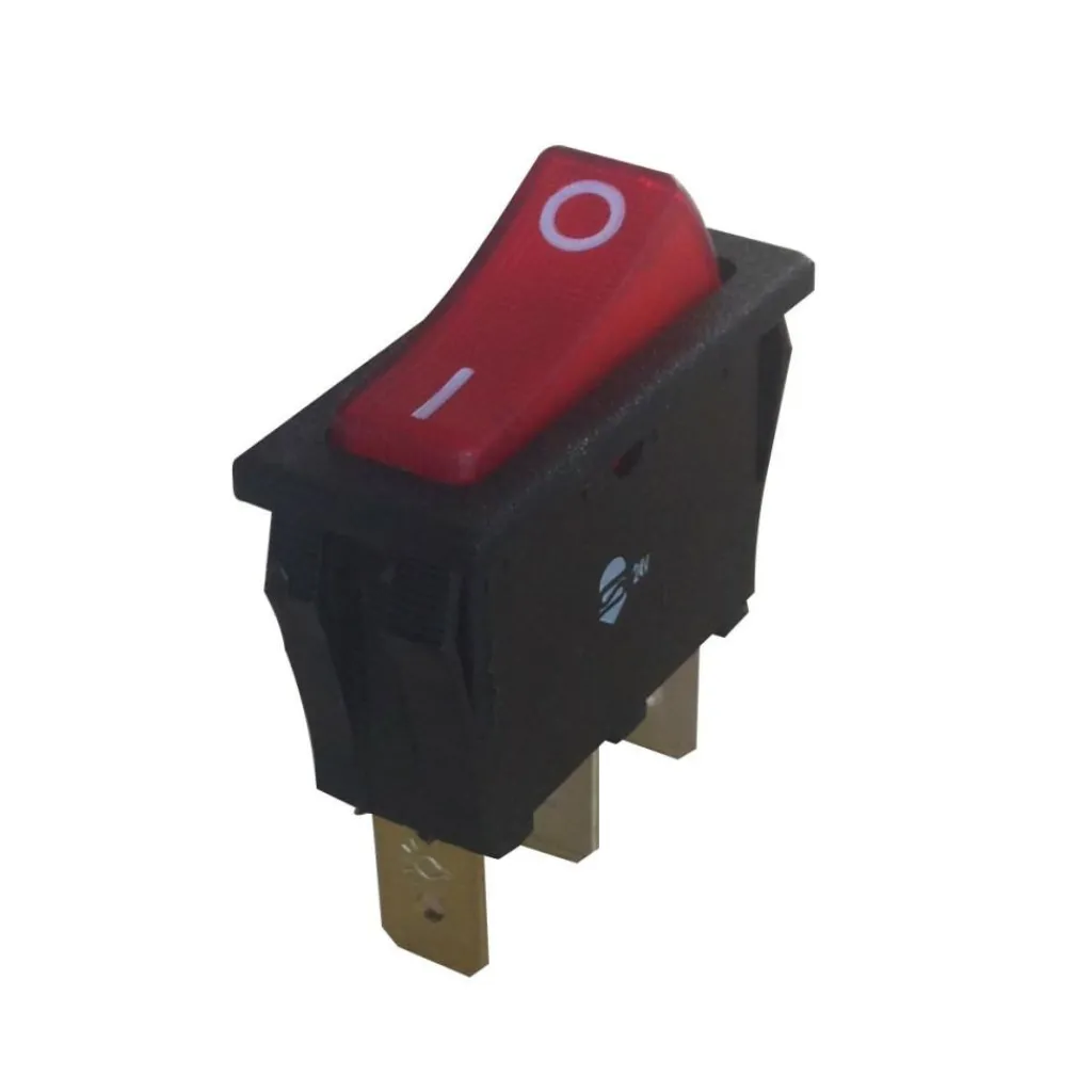 Dometic koelkastschakelaar 12V rood met lampje< Koelkasten