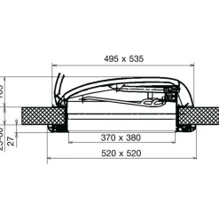 Dakluiken-Dometic Mini Heki Style dakluik met permanente ventilatie 43 - 60 mm