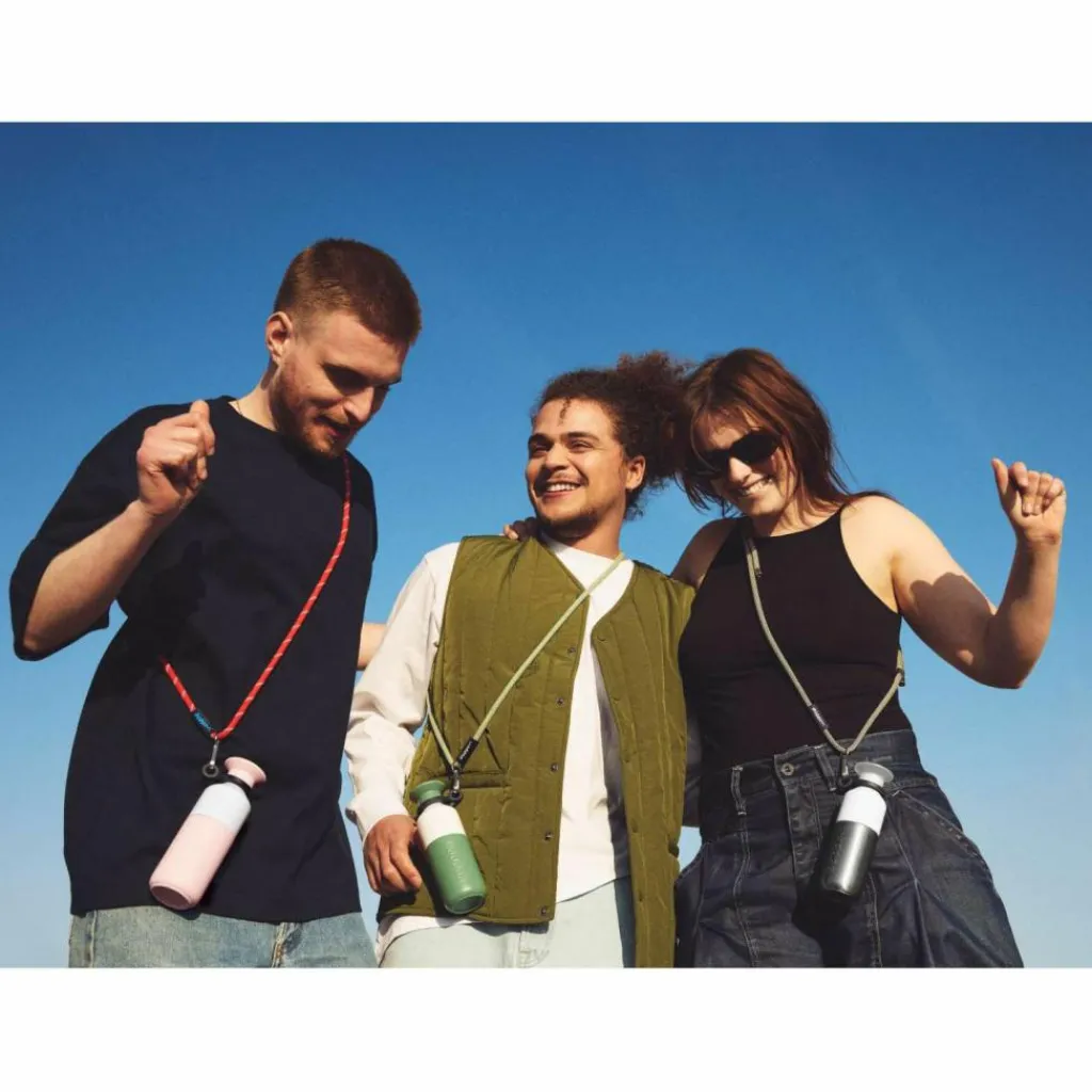 Drinkflessen-Dopper koord sandy black