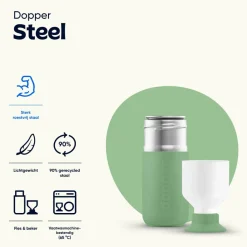 Drinkflessen-Dopper Steel drinkfles 350 ml fresh green