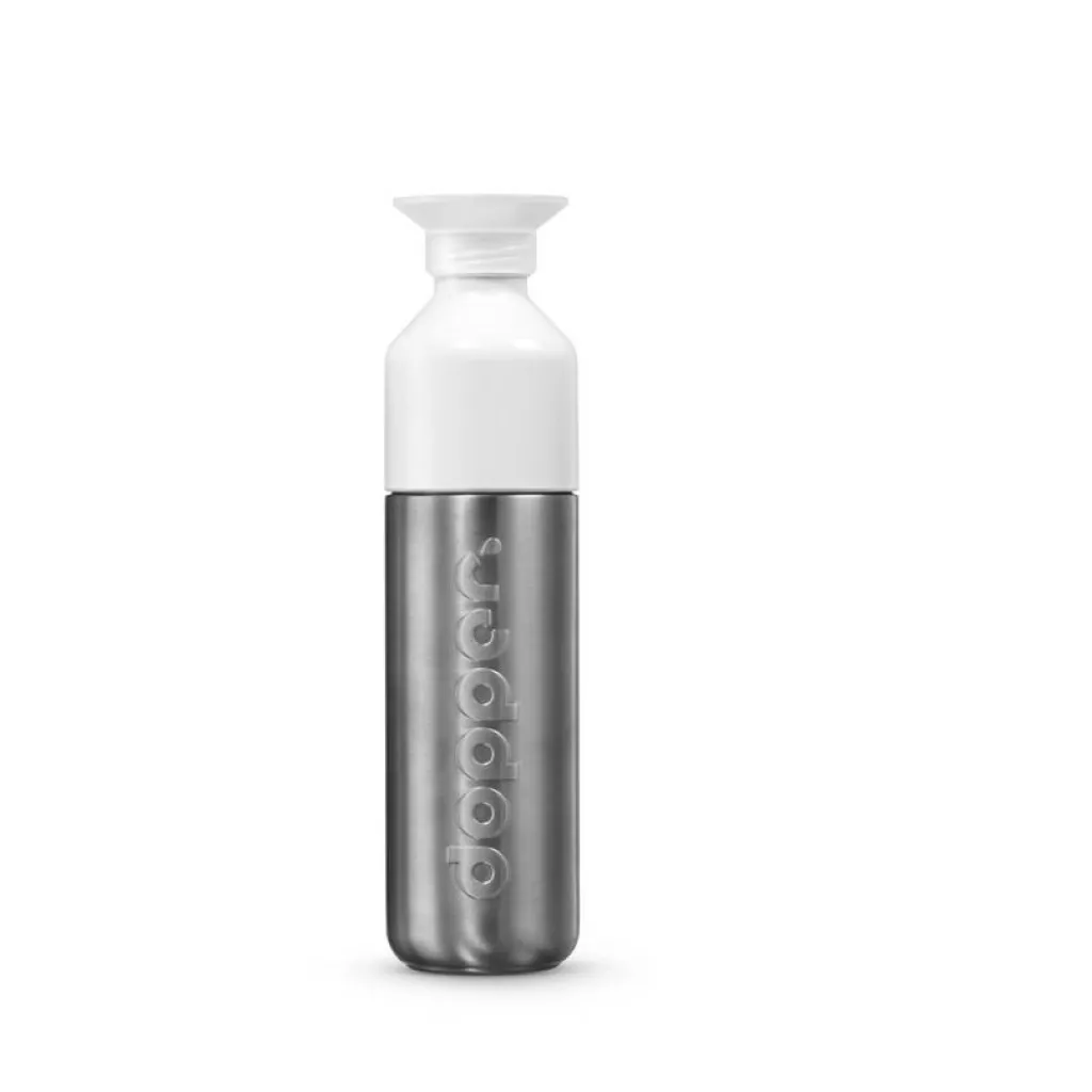 Dopper Steel drinkfles 450 ml solid steel< Drinkflessen