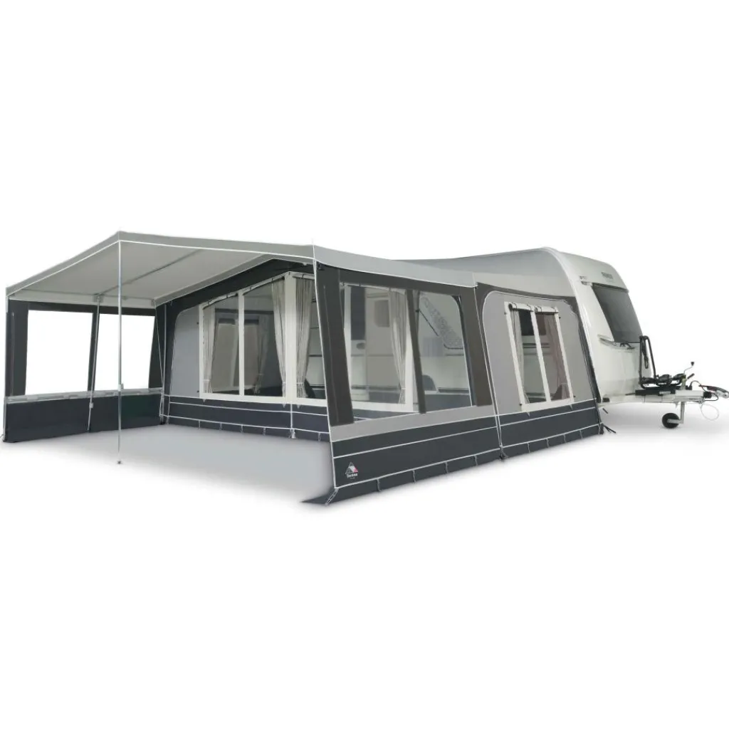 Doréma Diamond Season voortentluifel 25 mm stalen frame antraciet< Caravan- & Voortentluifels