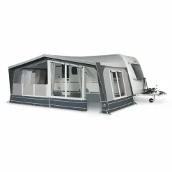Doréma Diamond XL300 De Luxe voortent 25 mm stalen frame antraciet< Voortent Caravan