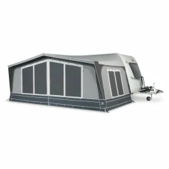 Doréma Diamond XL300 De Luxe voortent 25 mm stalen frame  antraciet< Voortent Caravan
