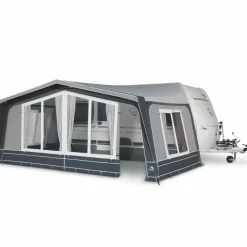 Voortent Caravan-Doréma Diamond XL300 voortent 25 mm stalen frame antraciet