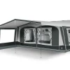 Doréma Locarno Plus voortentluifel 22 mm stalen frame  antraciet< Caravan- & Voortentluifels
