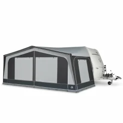Doréma Monza 240 DeLuxe voortent 25 mm stalen frame  antraciet< Voortent Caravan