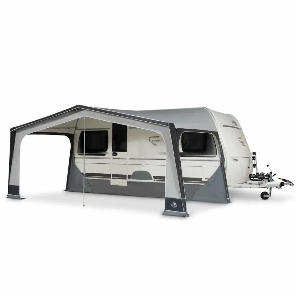 Doréma Monza XL270 voortent 25 mm stalen frame antraciet< Voortent Caravan