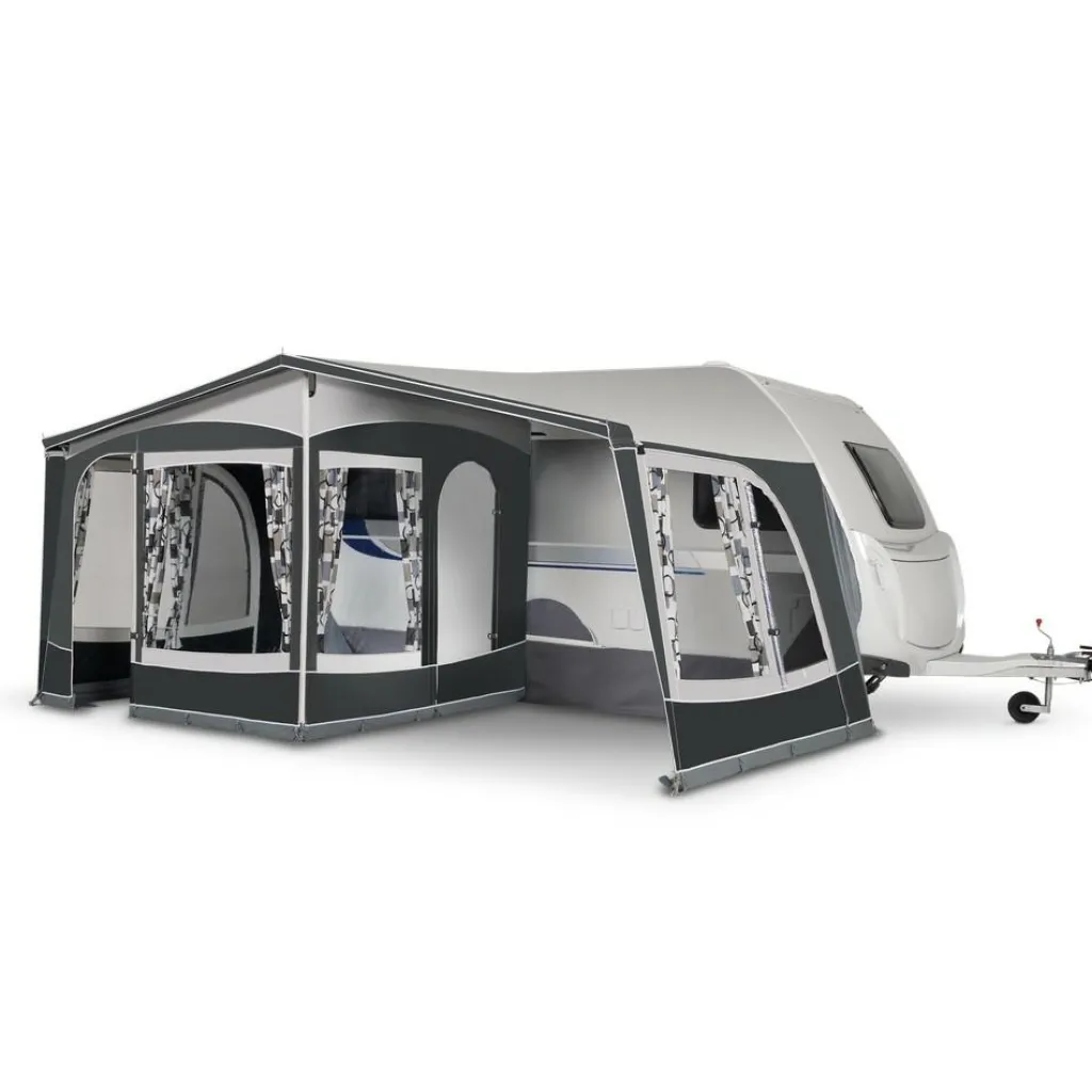 Doréma Multi Nova Excellent voortent 28 mm aluminium frame antraciet< Voortent Caravan