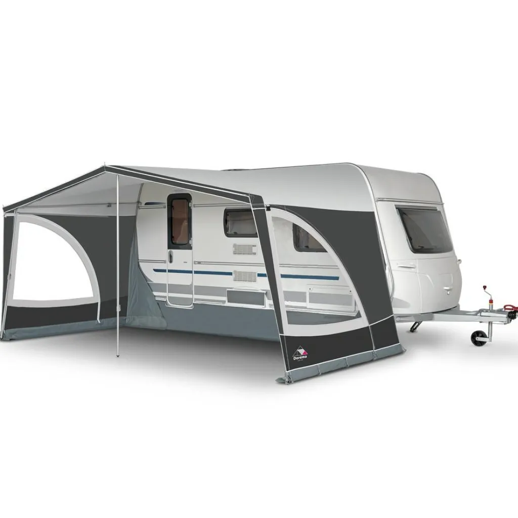 Doréma Multi Nova voortent 28 mm aluminium frame antraciet< Voortent Caravan