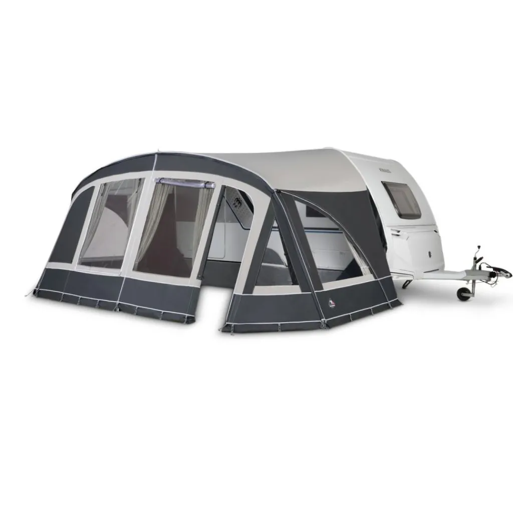 Doréma Porto voortentluifel 28 mm stalen frame antraciet grijs< Caravan- & Voortentluifels