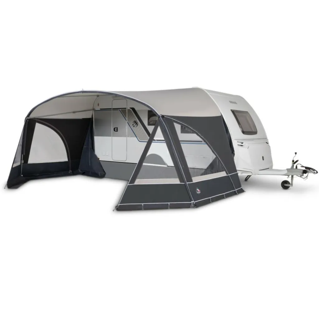 Doréma Porto voortentluifel 28 mm stalen frame antraciet grijs< Caravan- & Voortentluifels