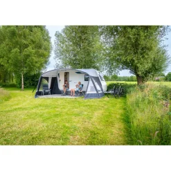 Doréma Porto voortentluifel 28 mm stalen frame antraciet grijs< Caravan- & Voortentluifels